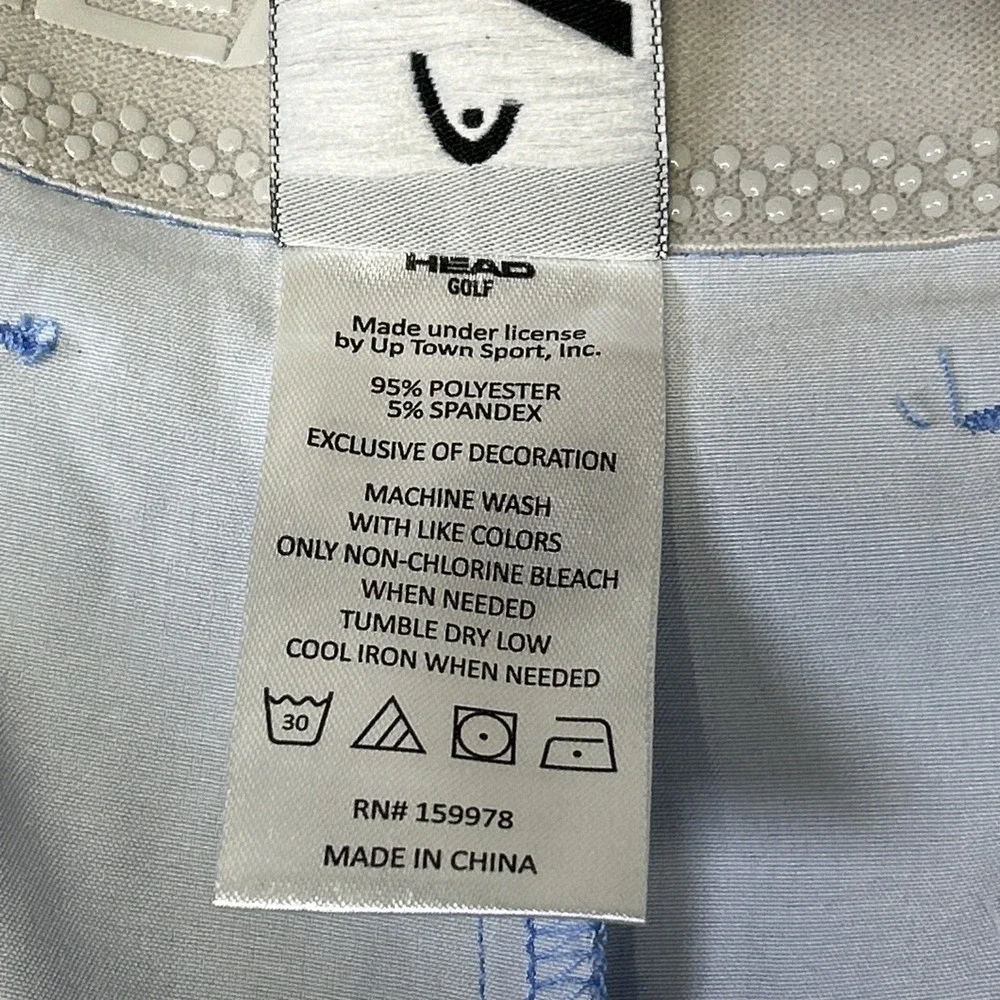 HEAD Golf Shorts Mens 36‎ Blue Flat Front Lightweight Stretch Performance